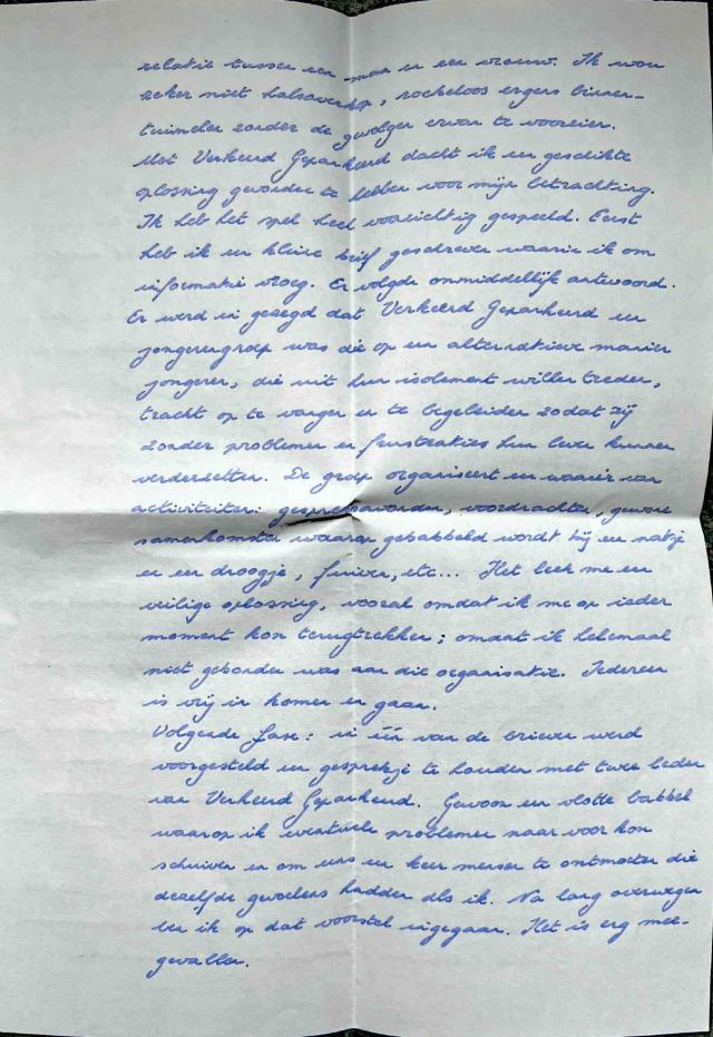 Derde pagina van de brief.