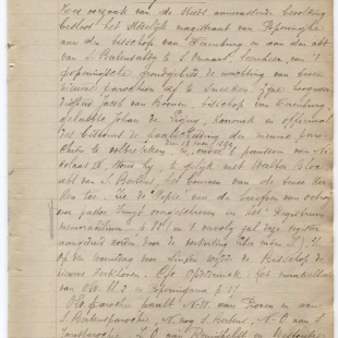 Een pagina uit het parochiememoriaal van de Onze-Lieve-Vrouwparochie te Poperinge, 1907.