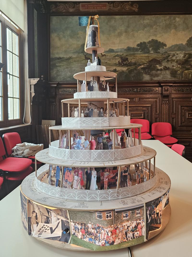 Foto van 3D stamboom van de familie Verlinden, een voorbeeld van een familiegeschiedenis.