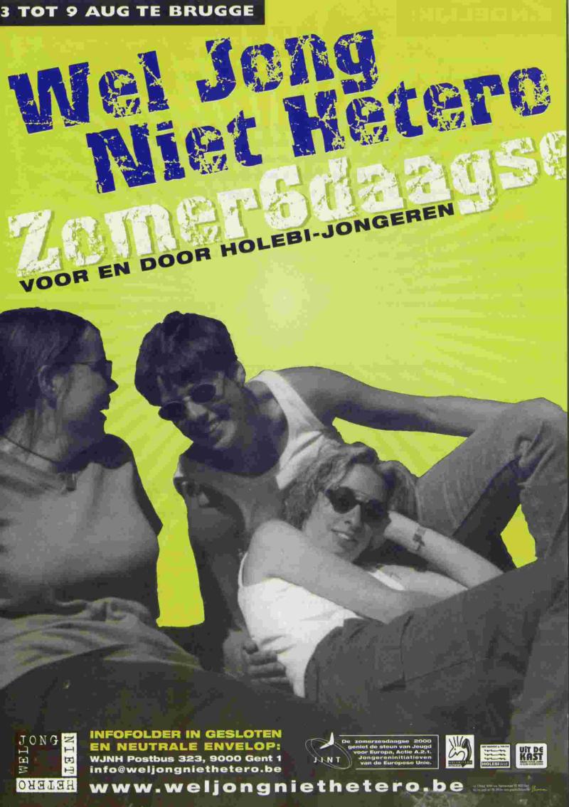 Infofolder voor een zomer6daagse te Brugge.